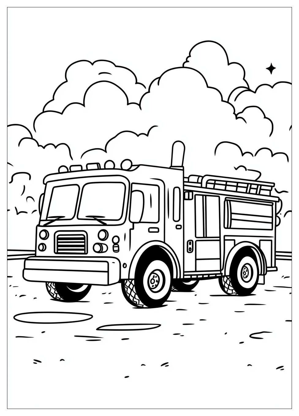Feuerwehrautos Ausmalbilder 5
