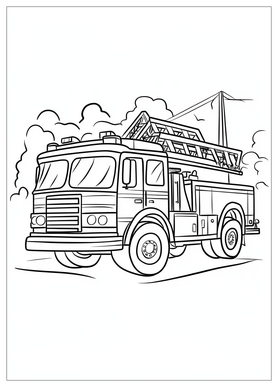 Feuerwehrautos Ausmalbilder 7