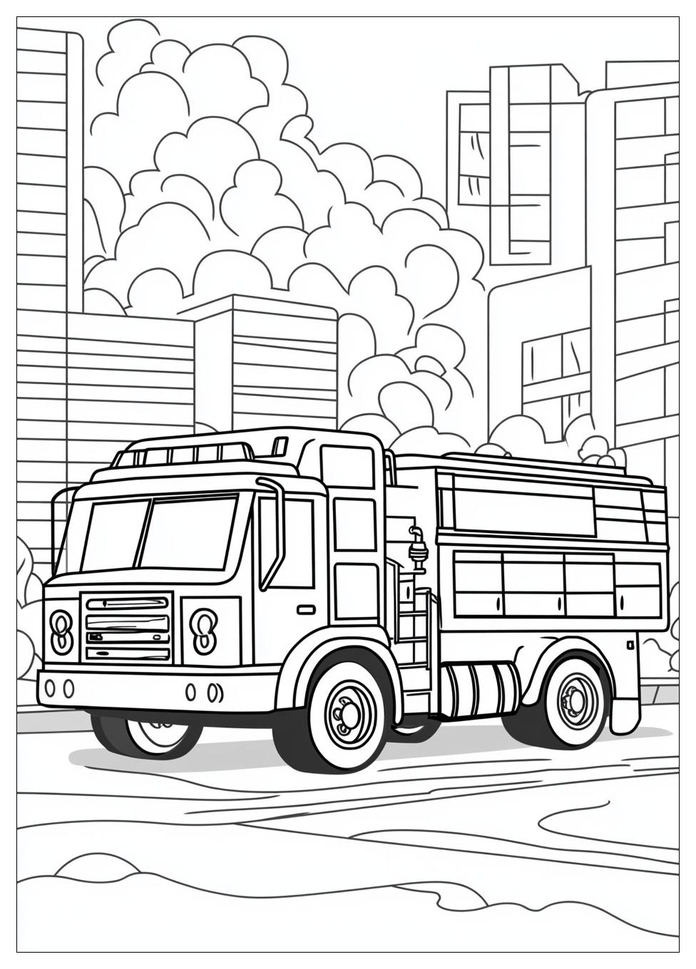 Feuerwehrautos Ausmalbilder 9