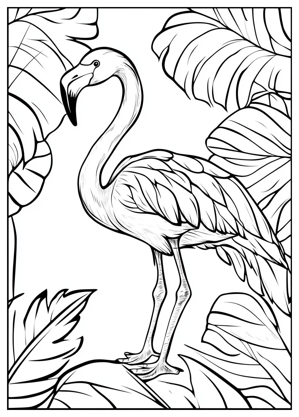 Flamingo Ausmalbilder 4