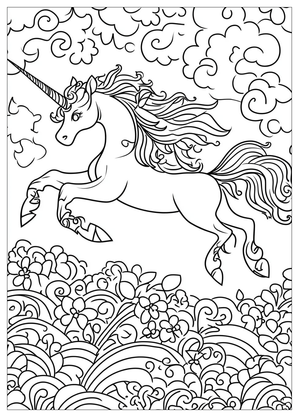 Fliegendes Einhorn Ausmalbilder 13