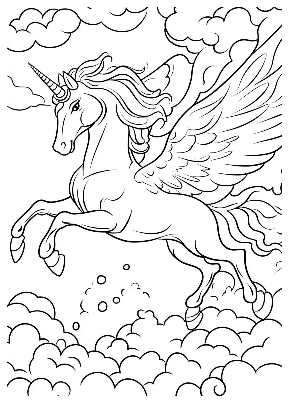 Fliegendes Einhorn Ausmalbilder 15