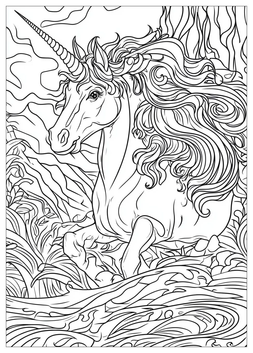 Fliegendes Einhorn Ausmalbilder 2