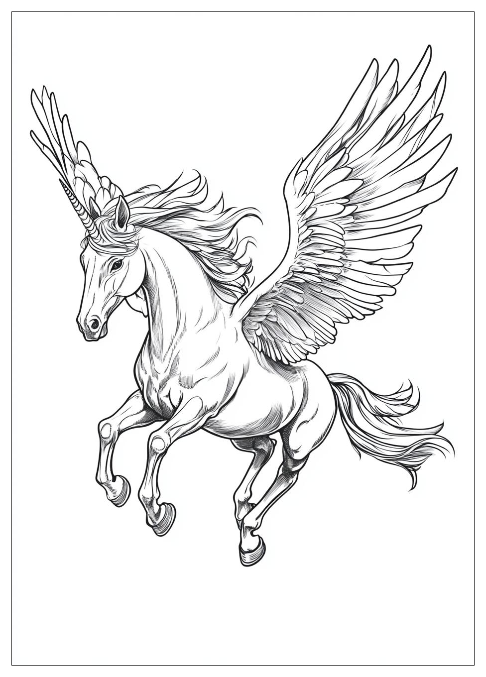 Fliegendes Einhorn Ausmalbilder 20