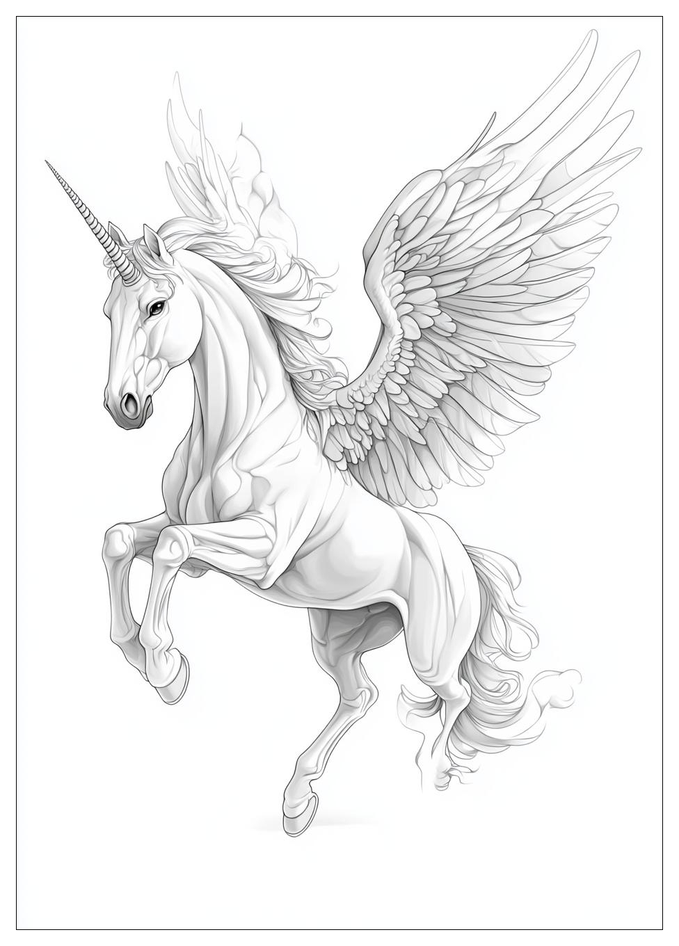 Fliegendes Einhorn Ausmalbilder 22