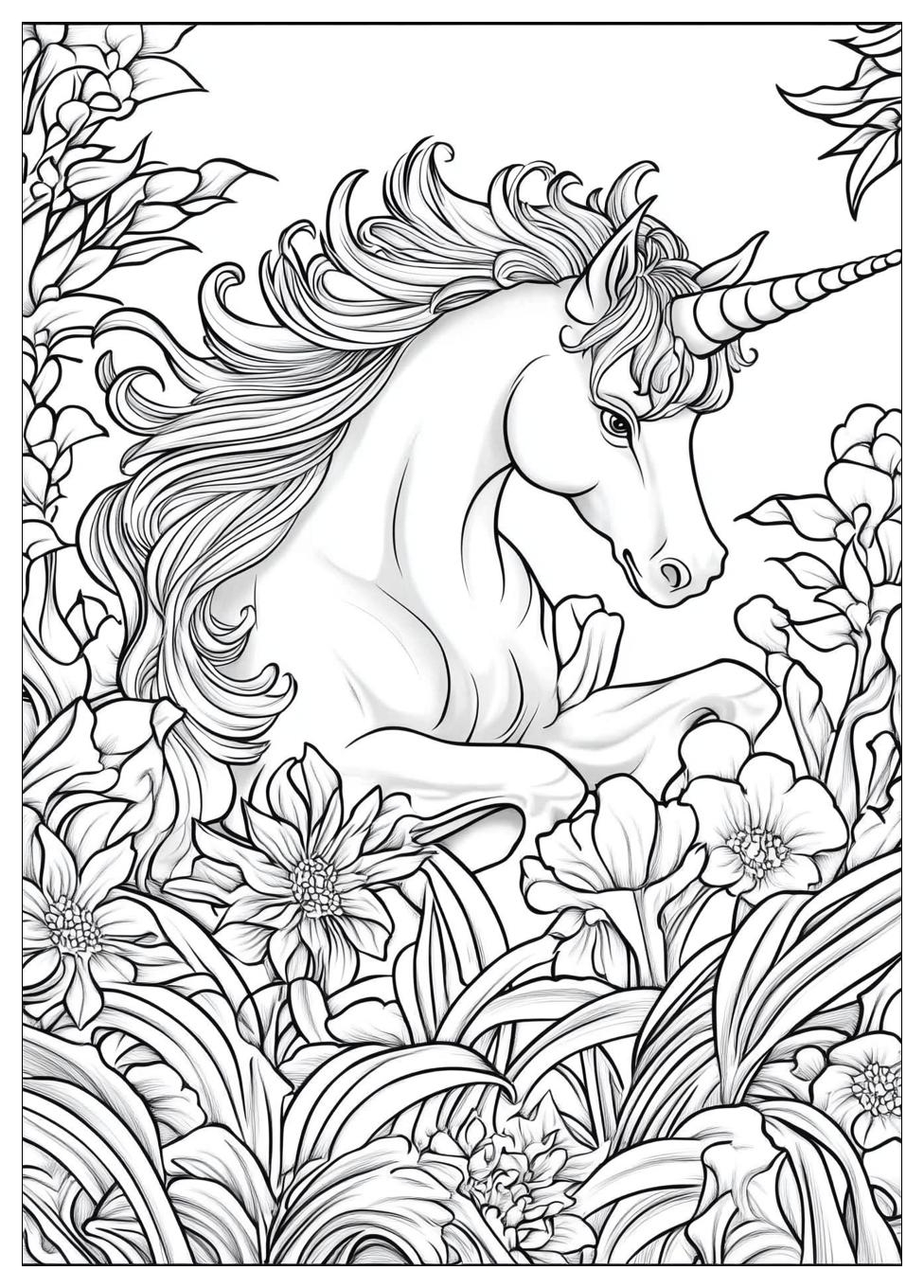 Fliegendes Einhorn Ausmalbilder 6