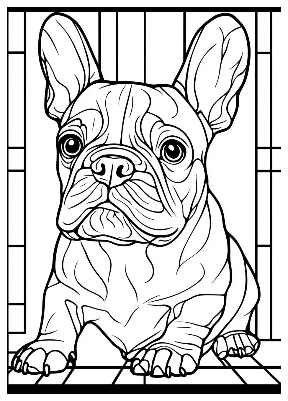 Französische Bulldogge Ausmalbilder 10