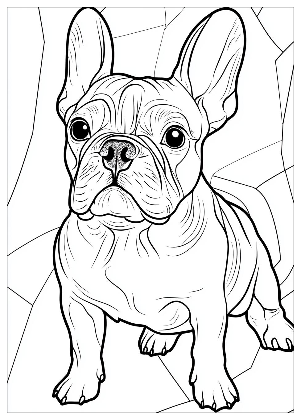Französische Bulldogge Ausmalbilder 3