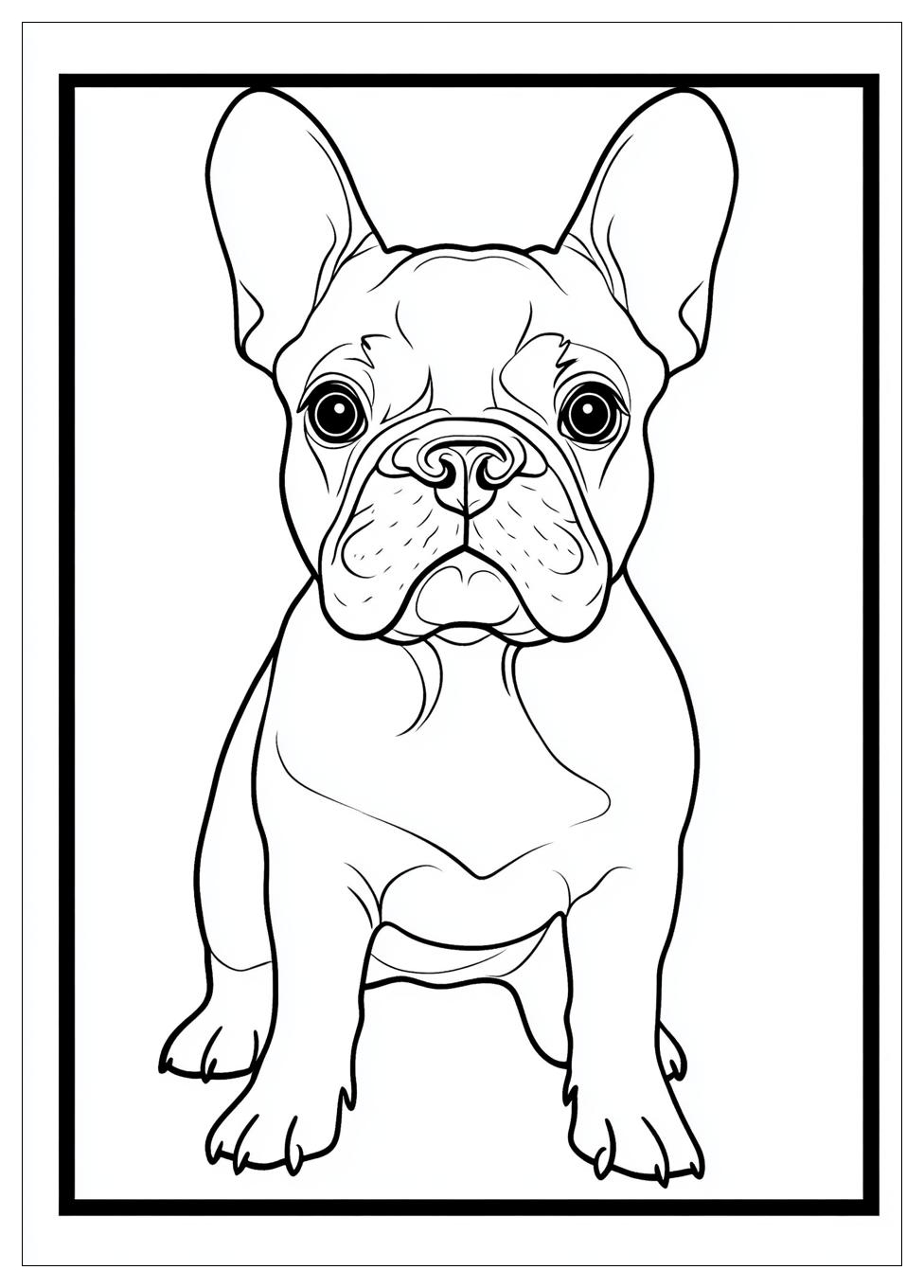 Französische Bulldogge Ausmalbilder 4