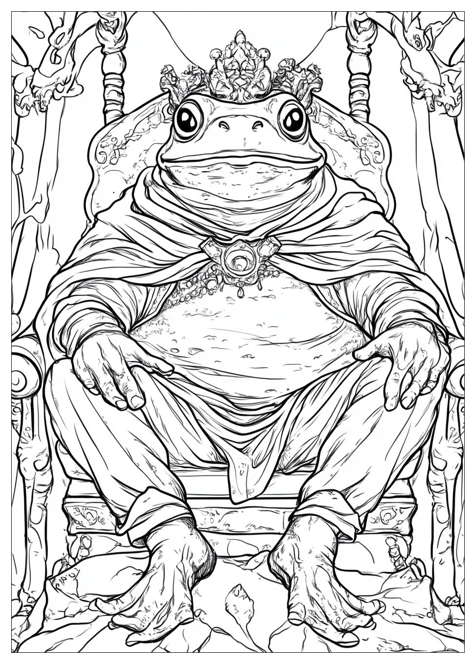 Froschkönig Ausmalbilder 1