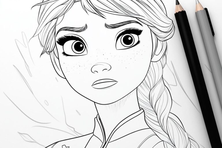 Frozen 2 Ausmalbilder : Malen mit Elsa, Anna und Olaf