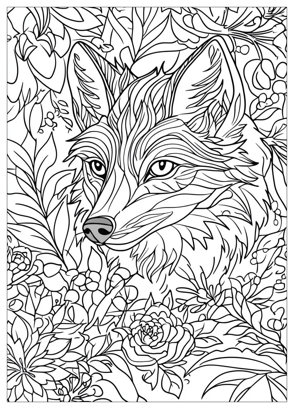 Fuchskopf Ausmalbilder 18