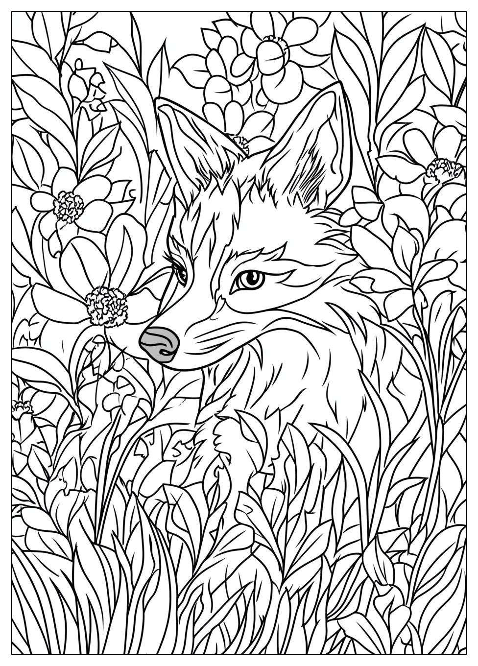 Fuchskopf Ausmalbilder 21