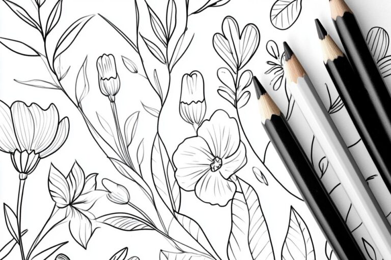 Garten Ausmalbilder : Farbe, Kreativität und Entspannung