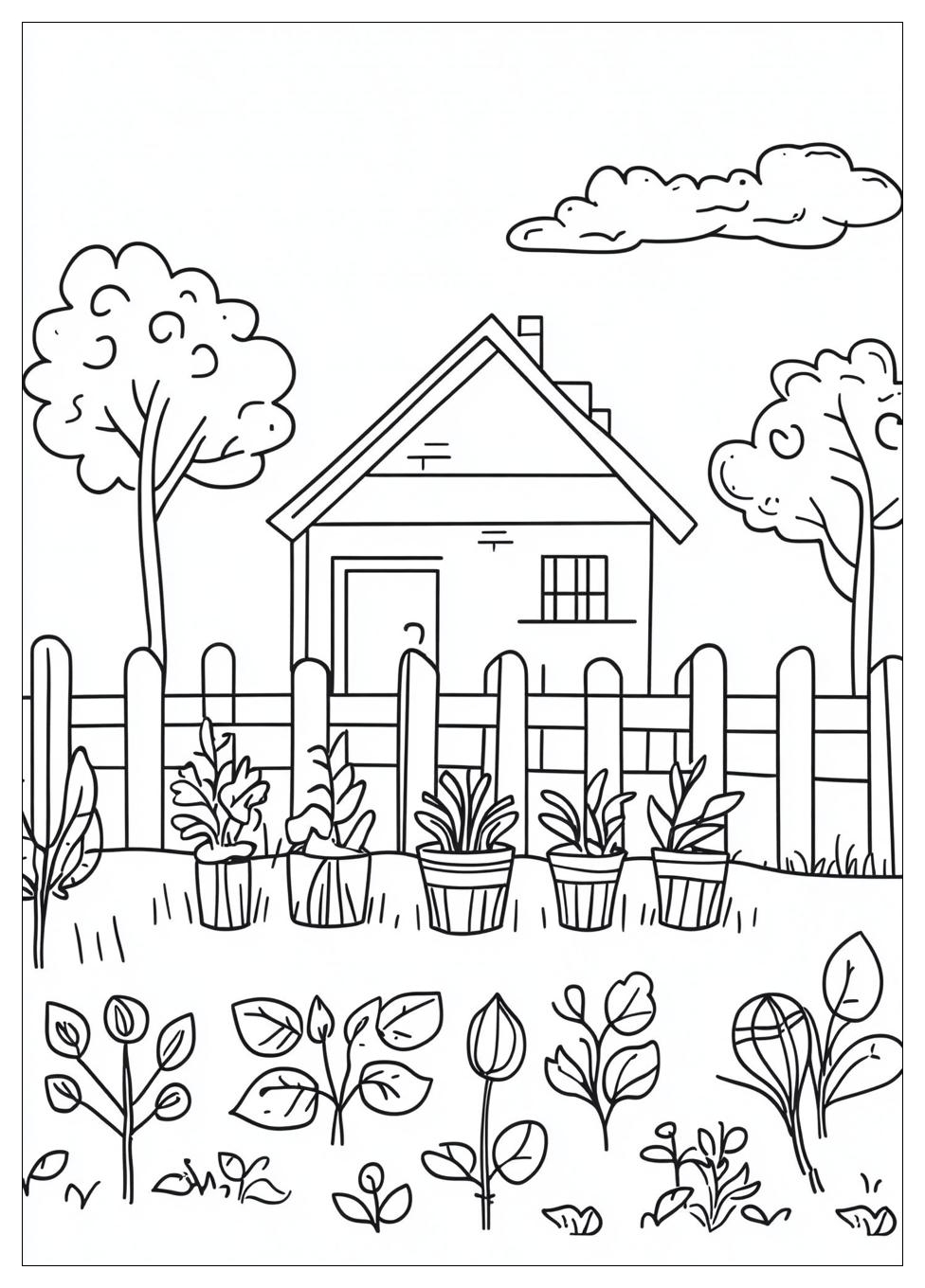 Garten Ausmalbilder 1