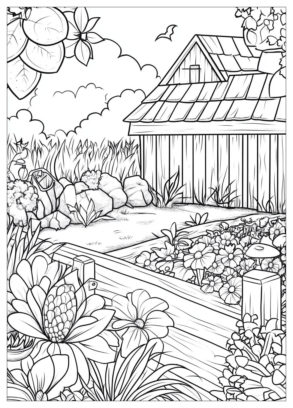 Garten Ausmalbilder 15