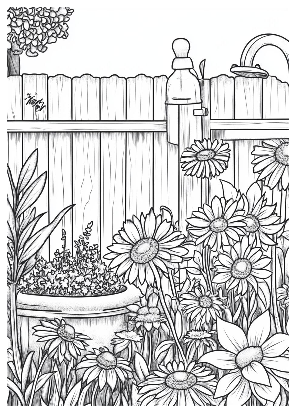 Garten Ausmalbilder 19