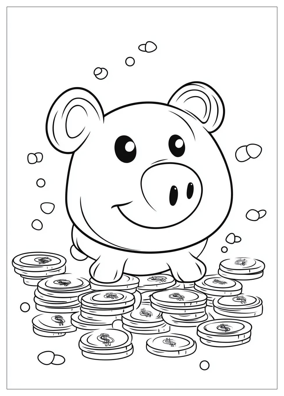 Geld Ausmalbilder 1