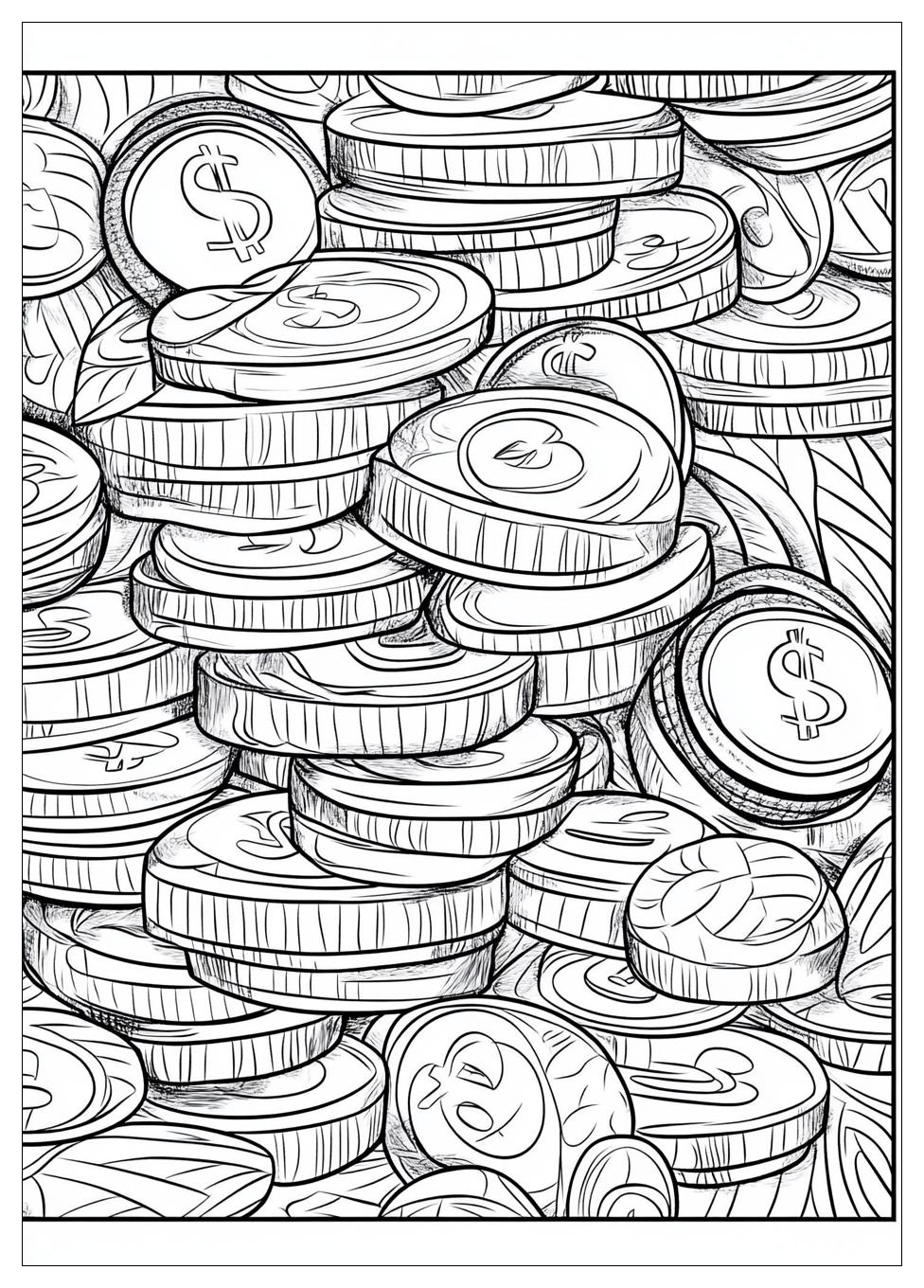 Geld Ausmalbilder 19