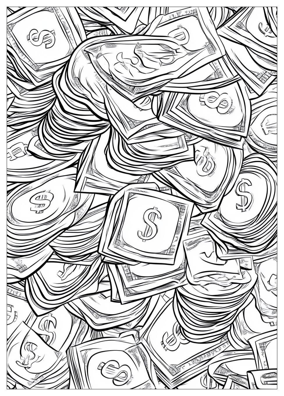 Geld Ausmalbilder 23