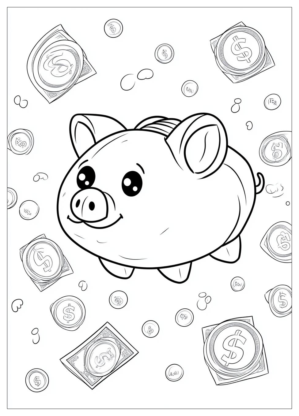 Geld Ausmalbilder 9