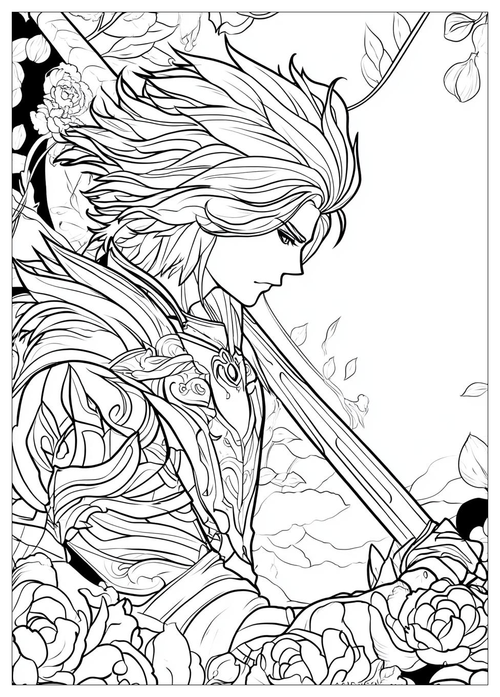Genshin Impact Ausmalbilder 15
