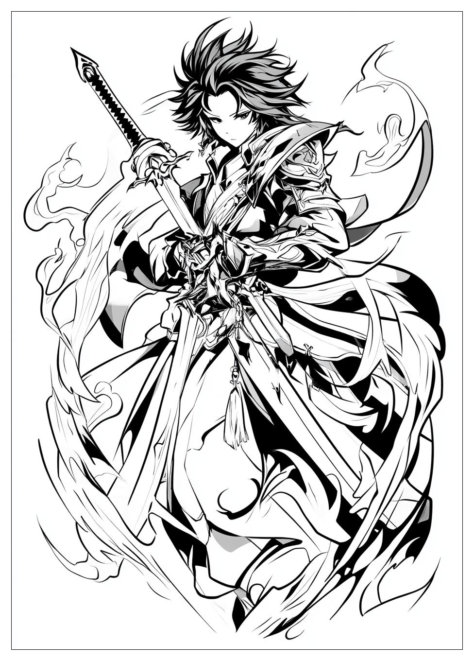 Genshin Impact Ausmalbilder 16