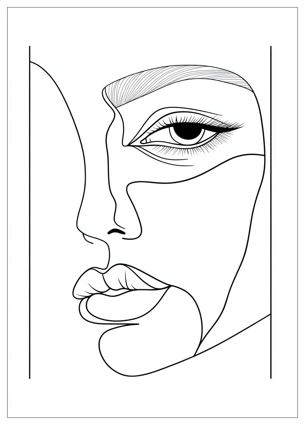 Gesicht Ausmalbilder 2