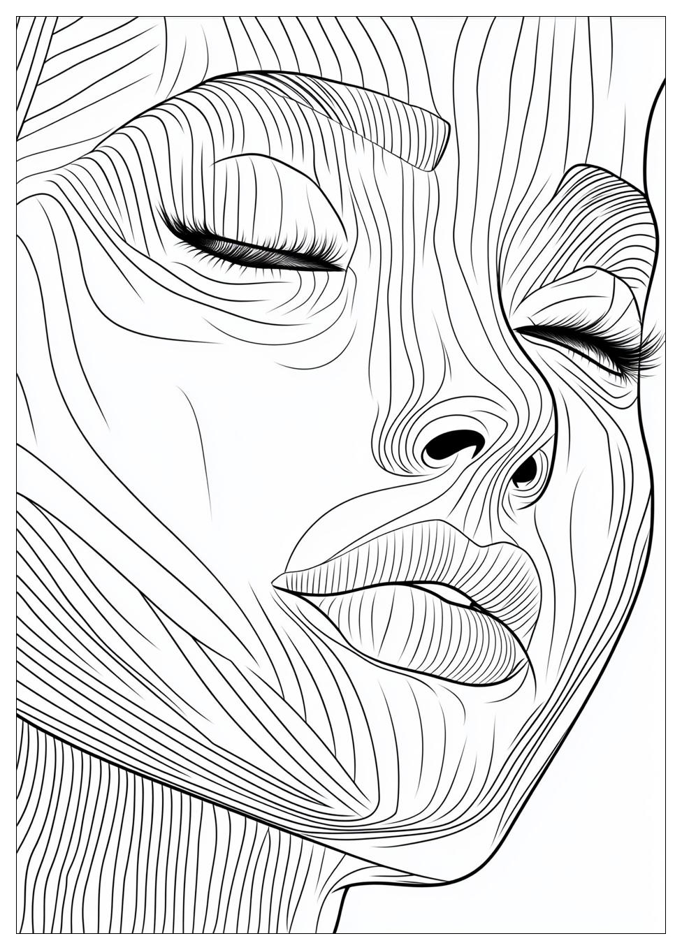 Gesicht Ausmalbilder 3