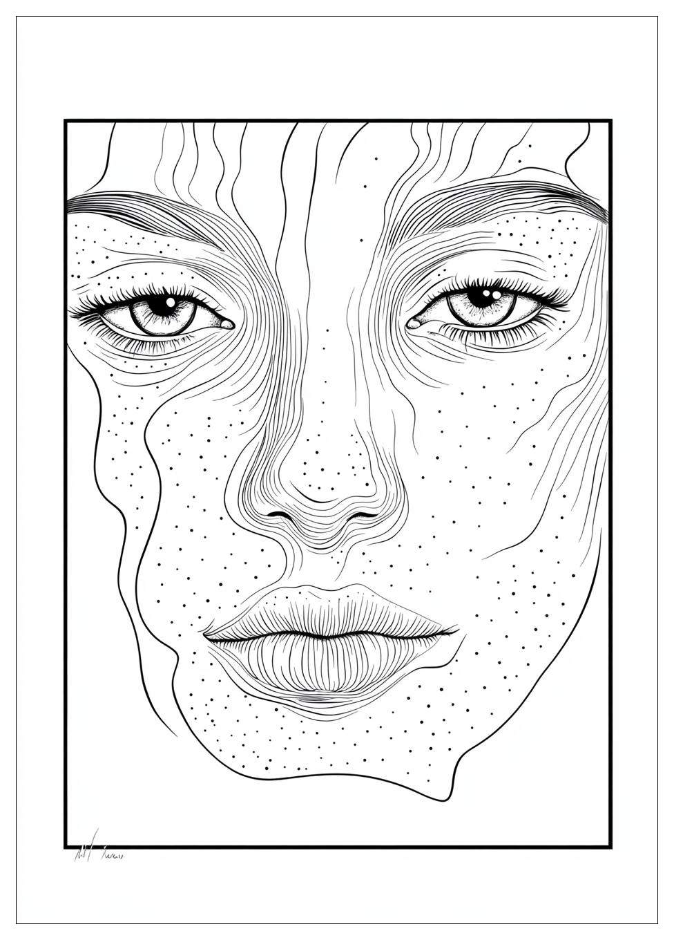 Gesicht Ausmalbilder 4