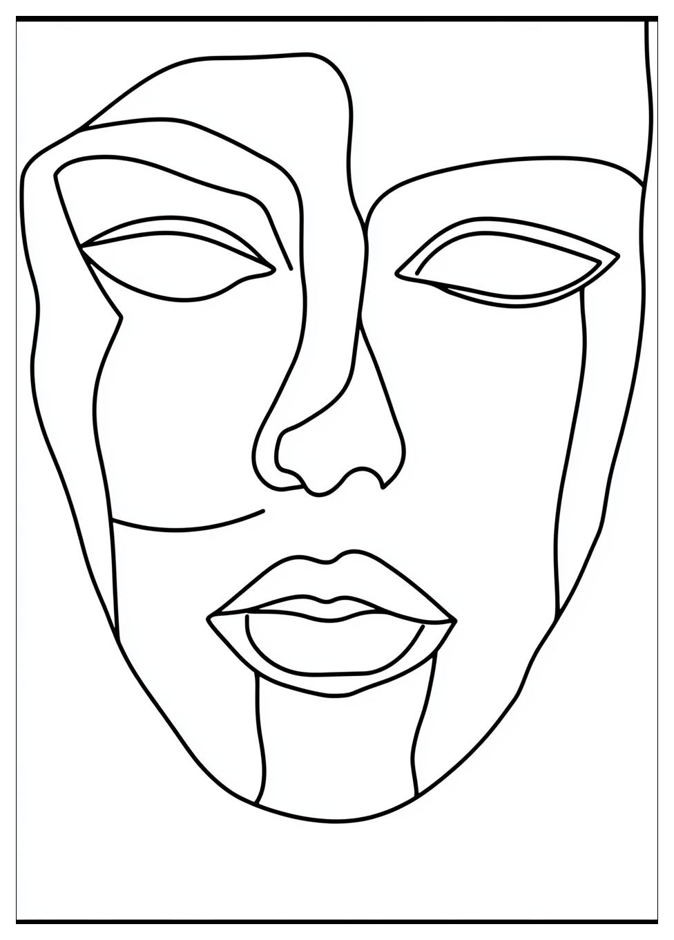 Gesicht Ausmalbilder 6