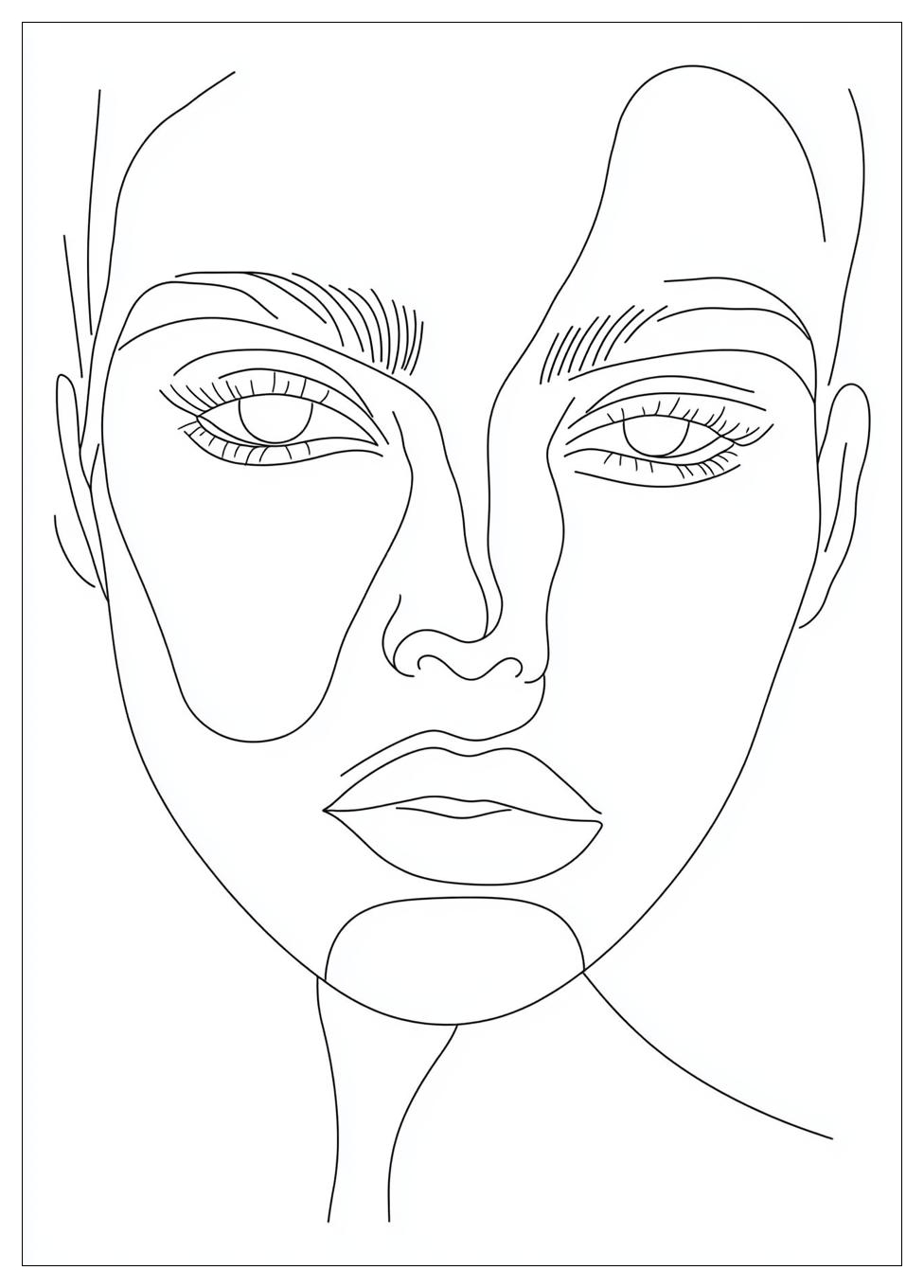 Gesicht Ausmalbilder 8