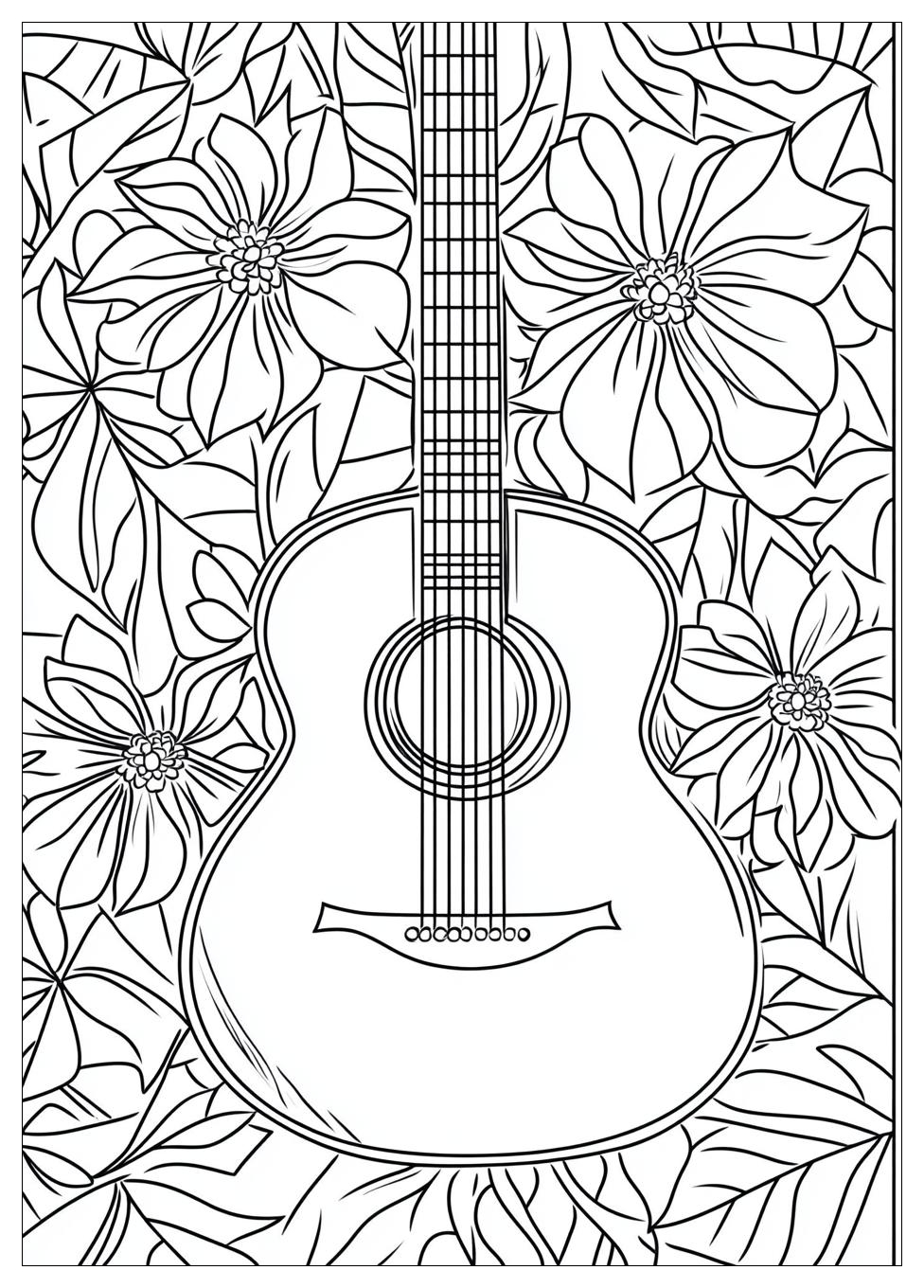 Gitarre Ausmalbilder 12