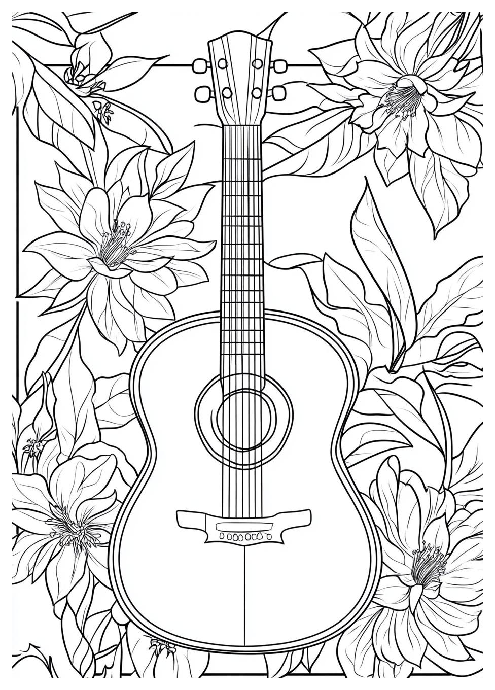 Gitarre Ausmalbilder 13