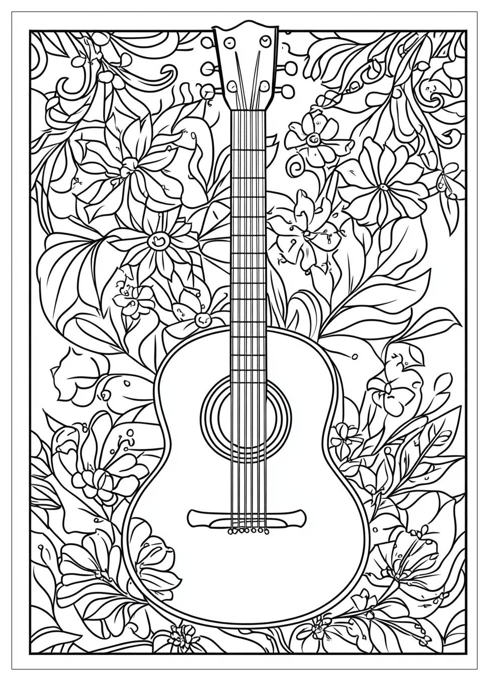 Gitarre Ausmalbilder 14