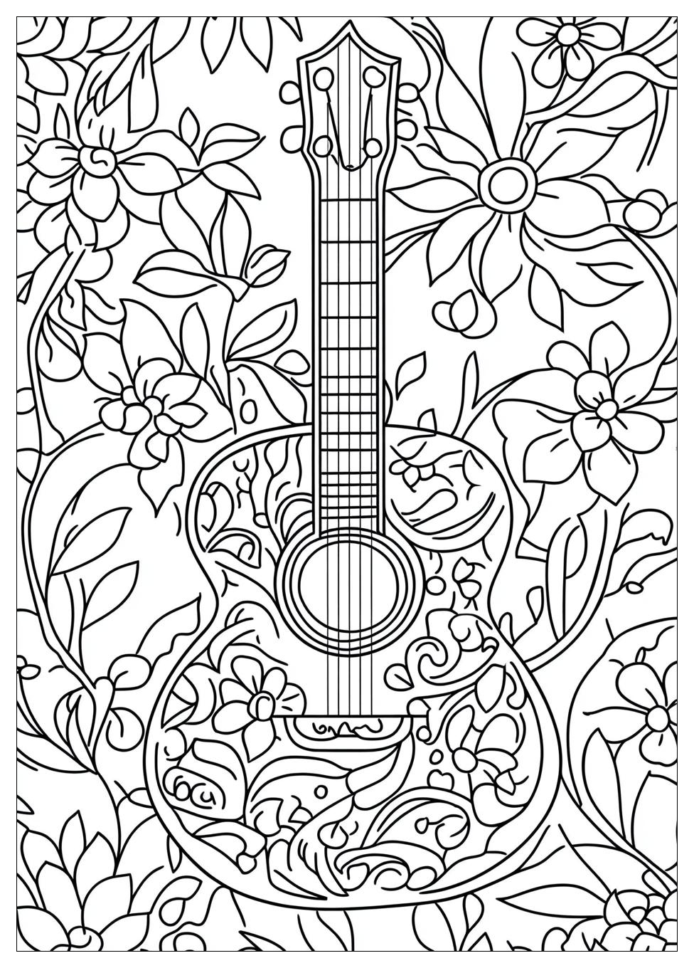Gitarre Ausmalbilder 21