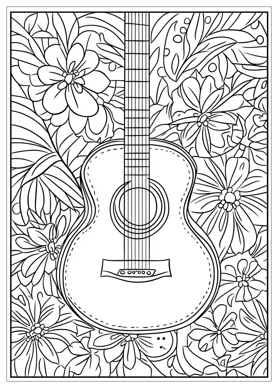 Gitarre Ausmalbilder 5