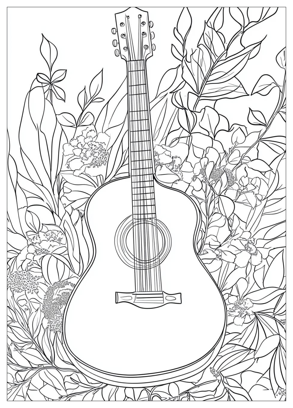 Gitarre Ausmalbilder 6