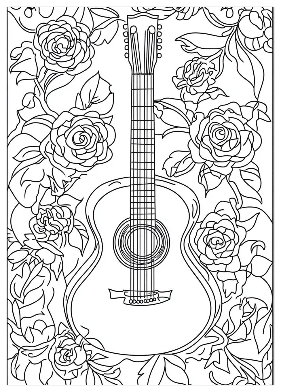 Gitarre Ausmalbilder 7