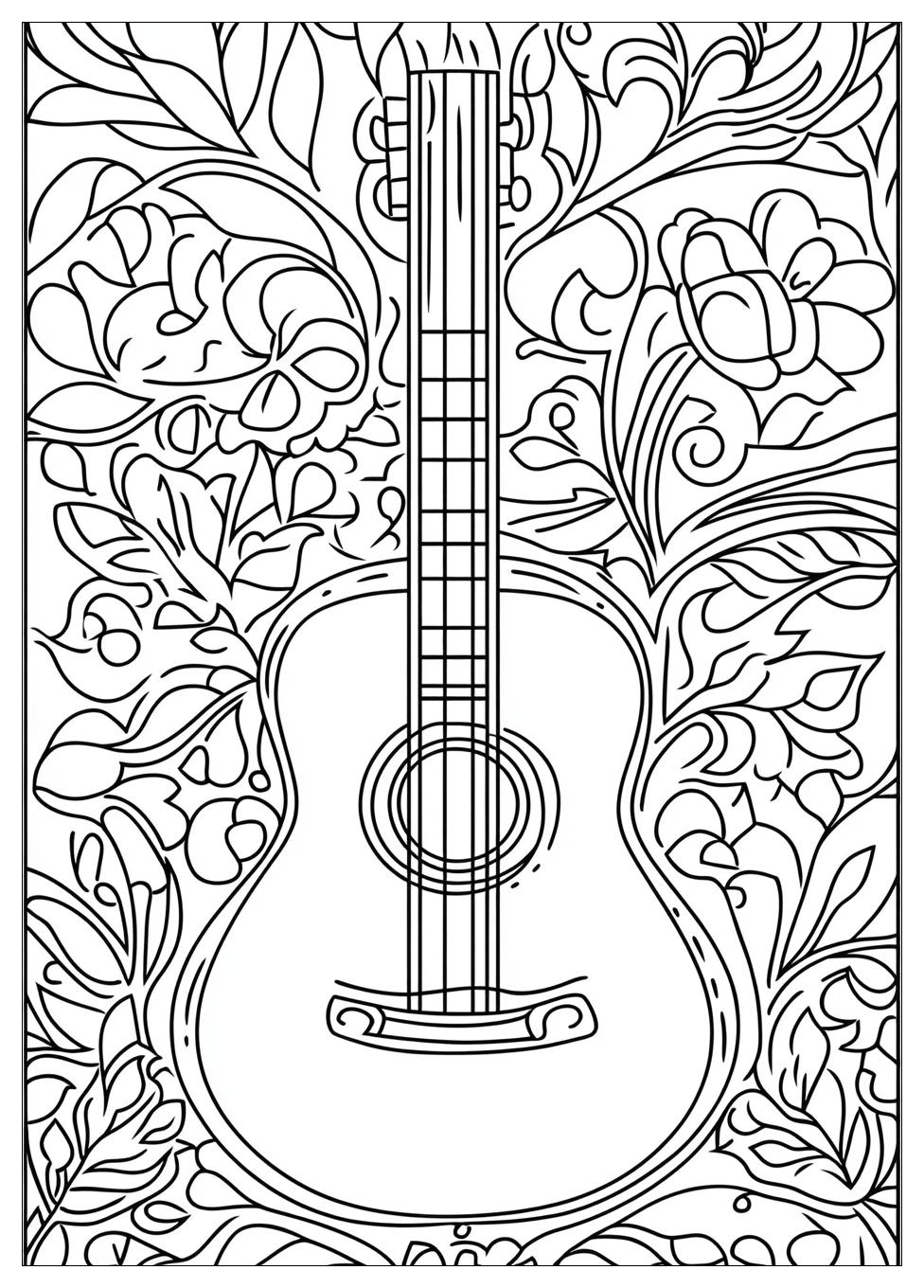 Gitarre Ausmalbilder 8