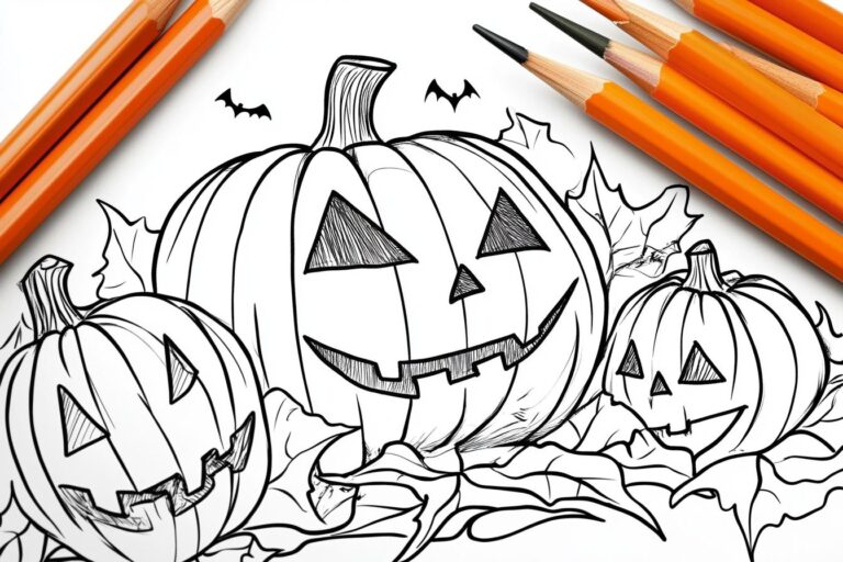 Gruselige Ausmalbilder : Grusel-Kunst für Halloween und mehr