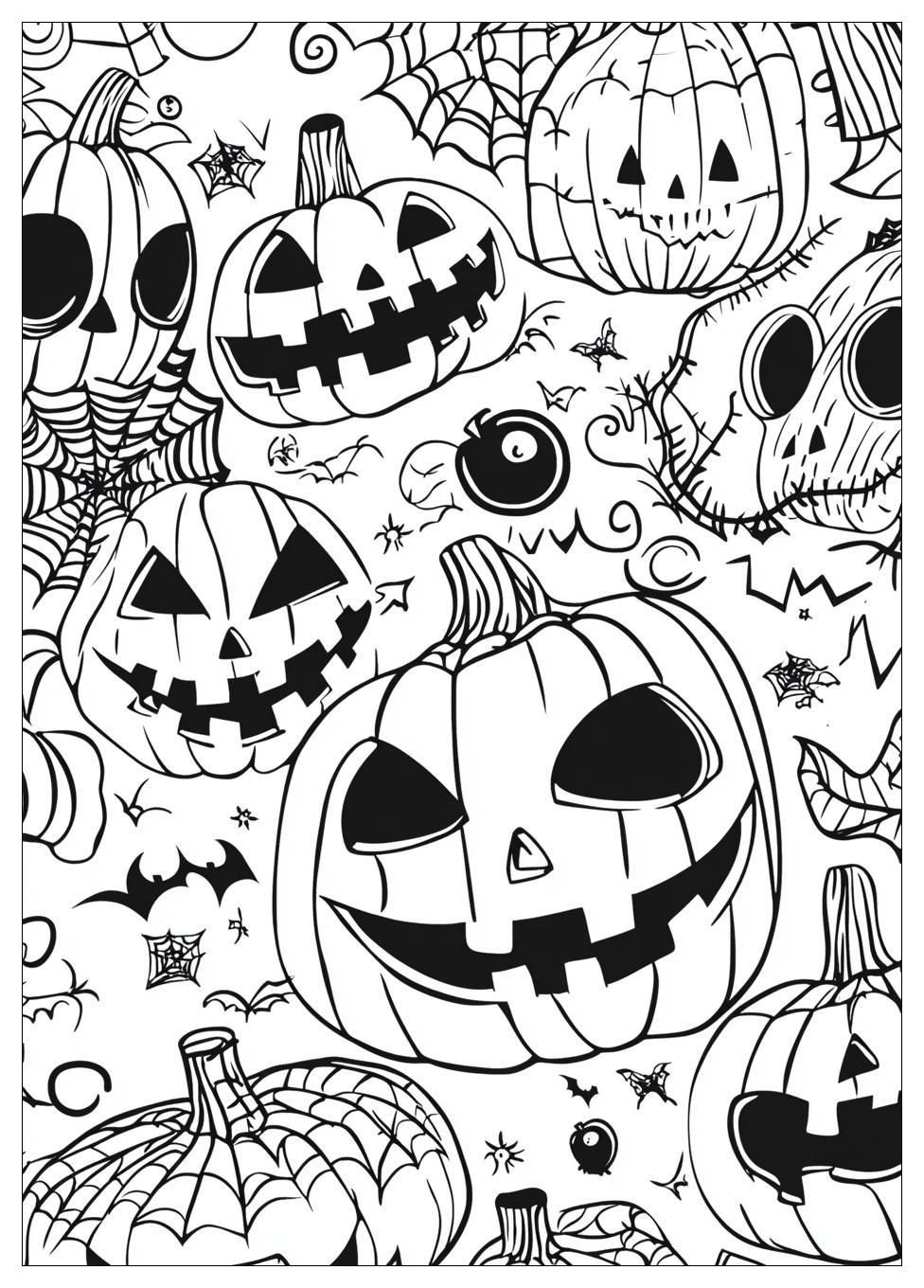 Gruselige Halloween Ausmalbilder 14