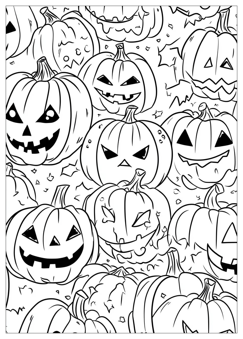 Gruselige Halloween Ausmalbilder 19