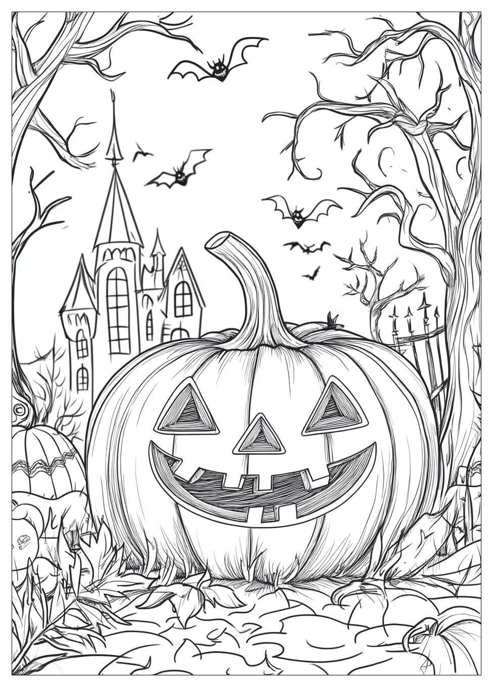 Gruselige Halloween Ausmalbilder 20