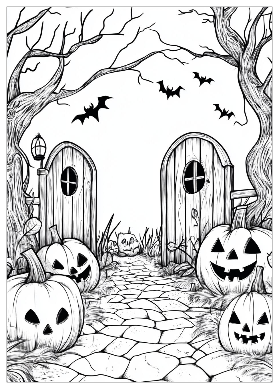 Gruselige Halloween Ausmalbilder 21