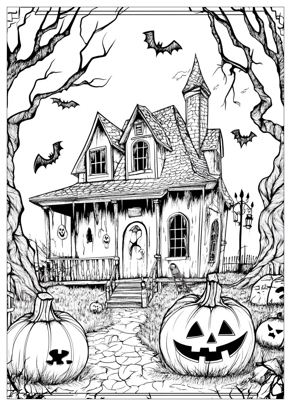 Gruselige Halloween Ausmalbilder 24