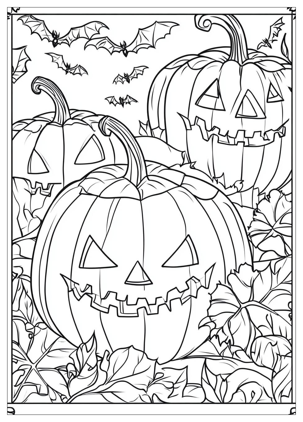Gruselige Halloween Ausmalbilder 5