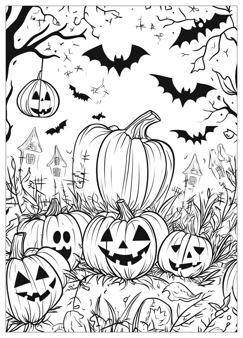 Gruselige Halloween Ausmalbilder 7