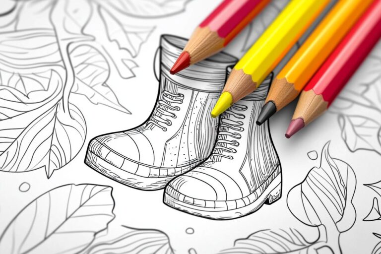 Gummistiefel Ausmalbilder : Regentag Spass und Kreativität