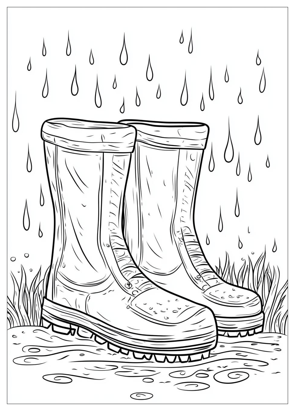Gummistiefel Ausmalbilder 1